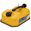 Explosafe Flat Steel Fuel Can, 5L, Yellow