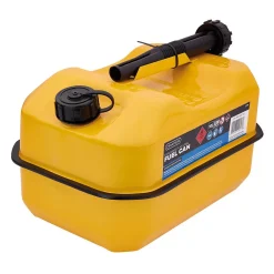 Explosafe Flat Steel Fuel Can, 10L, Yellow