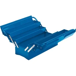 Extra-Long Four Tray Cantilever Tool Box, 495mm, Blue