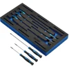Extra Long Precision Screwdriver Set in 1/4 Drawer EVA Insert Tray (8 Piece)