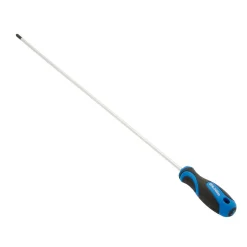 Extra Long Reach Soft Grip Cross Slot Screwdriver, No.2 x 450mm