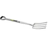 Extra Long Stainless Steel Garden Fork with Soft Grip