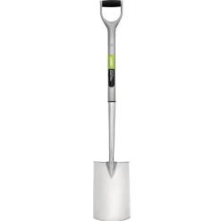 Extra Long Stainless Steel Garden Spade with Soft Grip