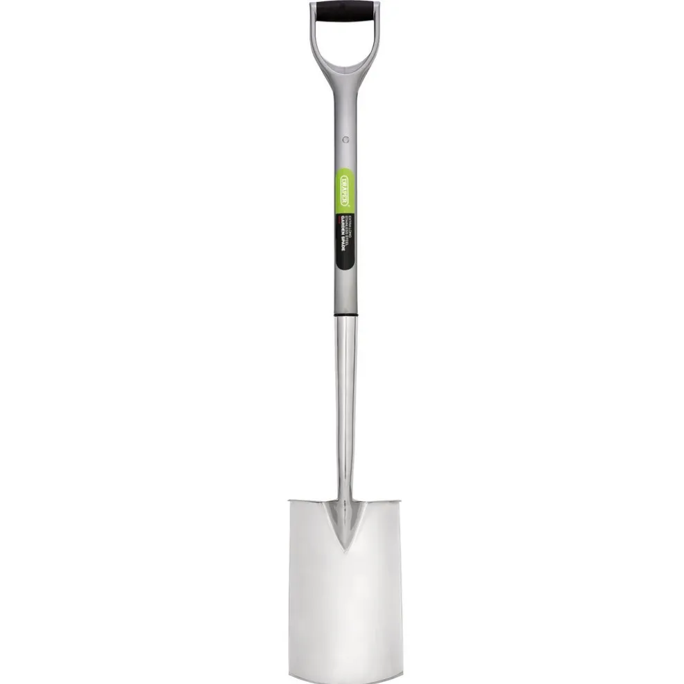 Extra Long Stainless Steel Garden Spade with Soft Grip