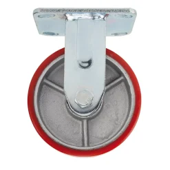 Fixed Plate Fixing Heavy Duty Polyurethane Wheel, 125mm Diameter, S.W.L. 300kg