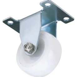 Fixed Plate Fixing Nylon Wheel, 50mm Diameter, S.W.L. 75kg