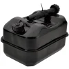 Flat Steel Fuel Can, 10L, Black