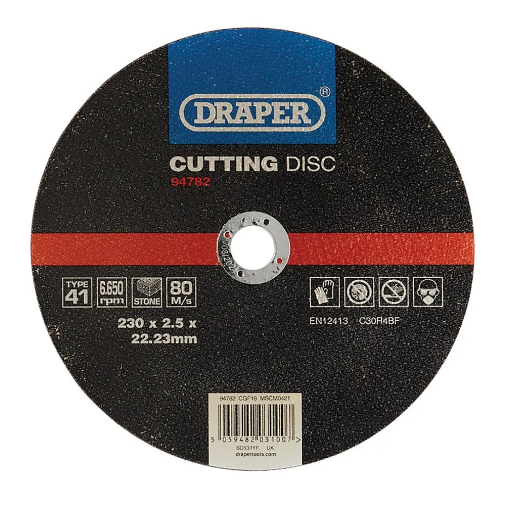 Flat Stone Cutting Disc, 230 x 2.5 x 22.23mm