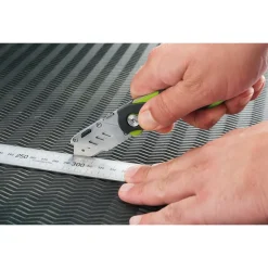 Folding Trimming Knife with Belt Clip, Green/Orange