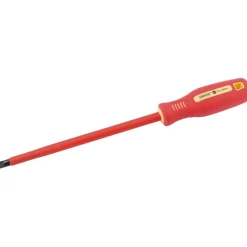 Fully Insulated Plain Slot Screwdriver, 8 x 200mm (Sold Loose)