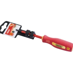 Fully Insulated Plain Slot Screwdriver, 2.5 x 75mm