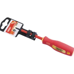 Fully Insulated Soft Grip Cross Slot Screwdriver, No.0 x 75mm