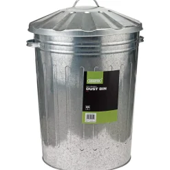 Galvanised Dust Bin, 85L
