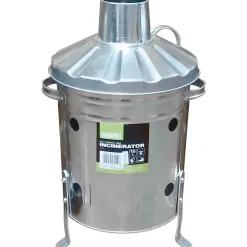 Galvanised Mini Incinerator, 15L