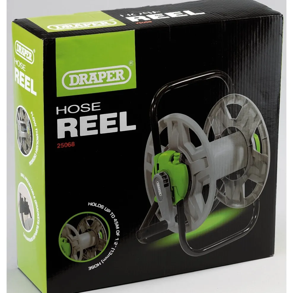 Garden Hose Reel Cart, 45m