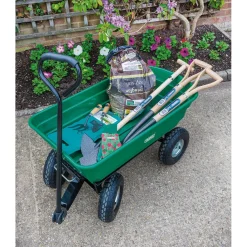 Garden Tipping Trolley Cart, 75L