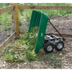 Garden Tipping Trolley Cart, 75L