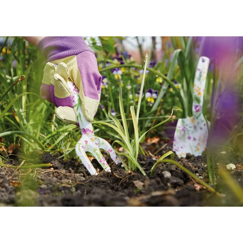 Garden Tool Set with Floral Pattern (4 Piece)