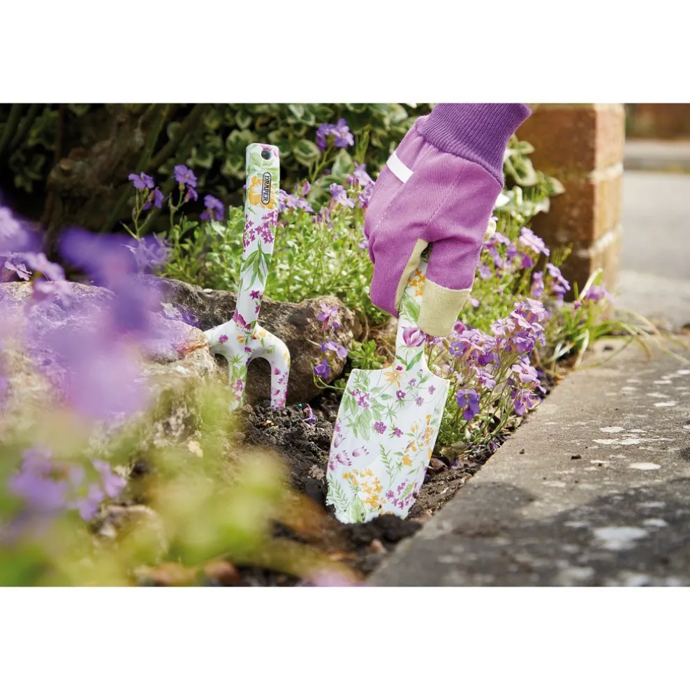 Garden Tool Set with Floral Pattern (4 Piece)