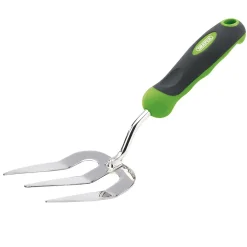 Hand Fork with Stainless Steel Prongs and Soft Grip Handle