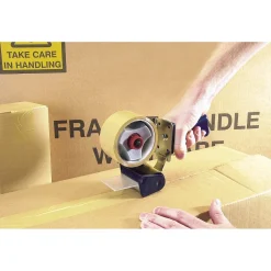 Hand-Held Packing Security Tape Dispenser Kit, 2 x Reels of Tape