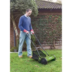 Hand Push Lawn Mower, 380mm