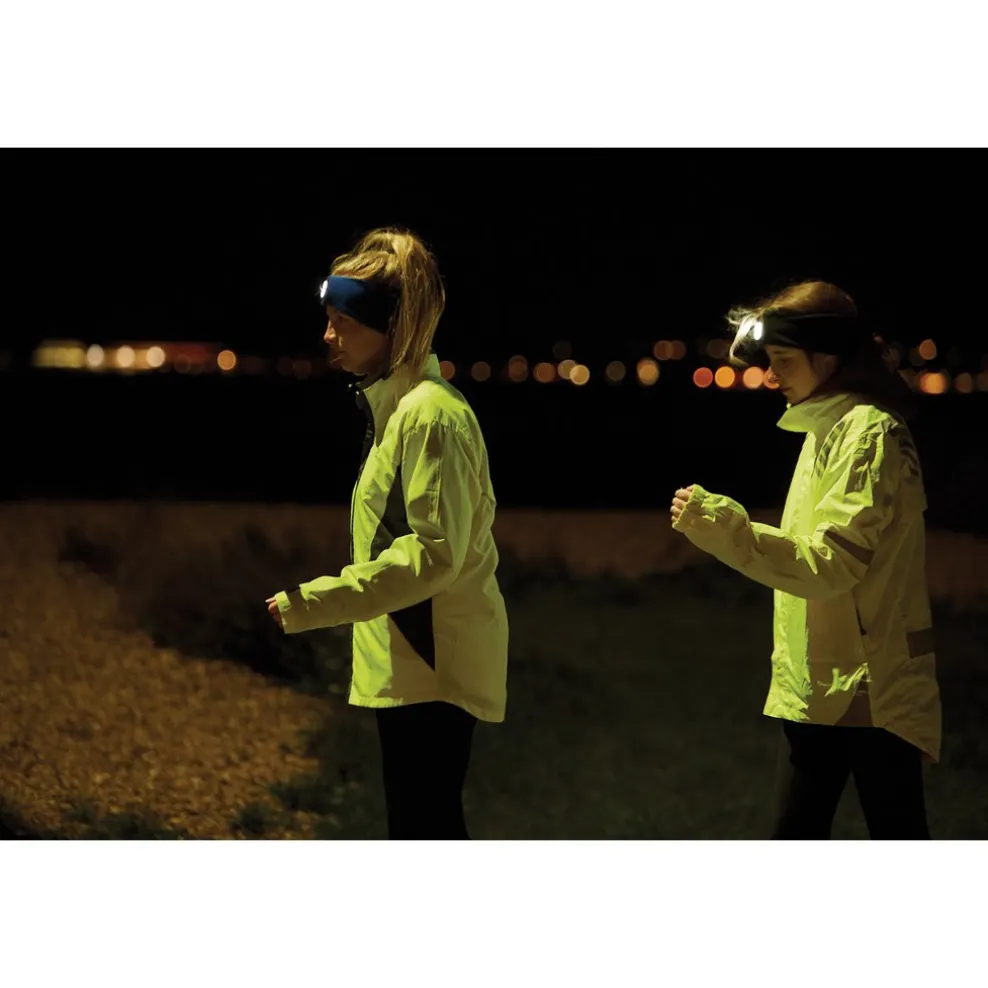 Headband with USB Rechargeable LED Torch, 1W, Blue, One Size