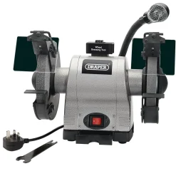 Heavy Duty Bench Grinder with Work light, 200mm, 550W