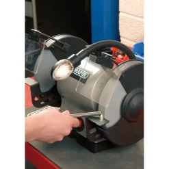 Heavy Duty Bench Grinder with Work light, 200mm, 550W