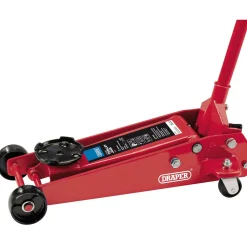 Heavy Duty Garage Trolley Jack, 3 Tonne, Red