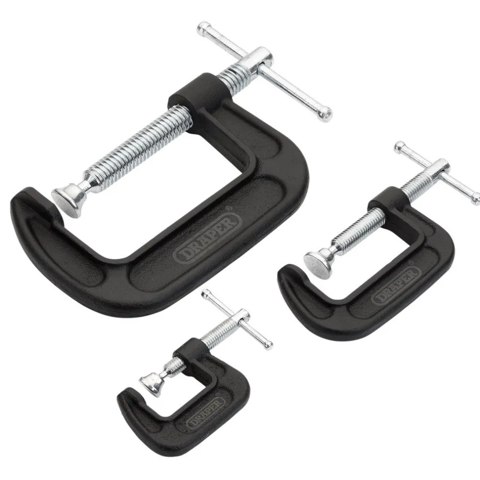 Heavy Duty G-Clamp Set (3 Piece)