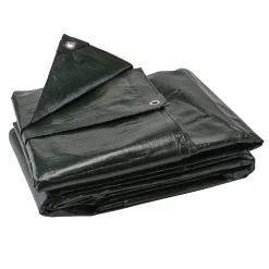 Heavy Duty Polyethylene Tarpaulin, 4 x 6m, Green