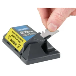 Heavy Duty Trimming Knife Blades with Single Blade Dispenser (Pack of 100)