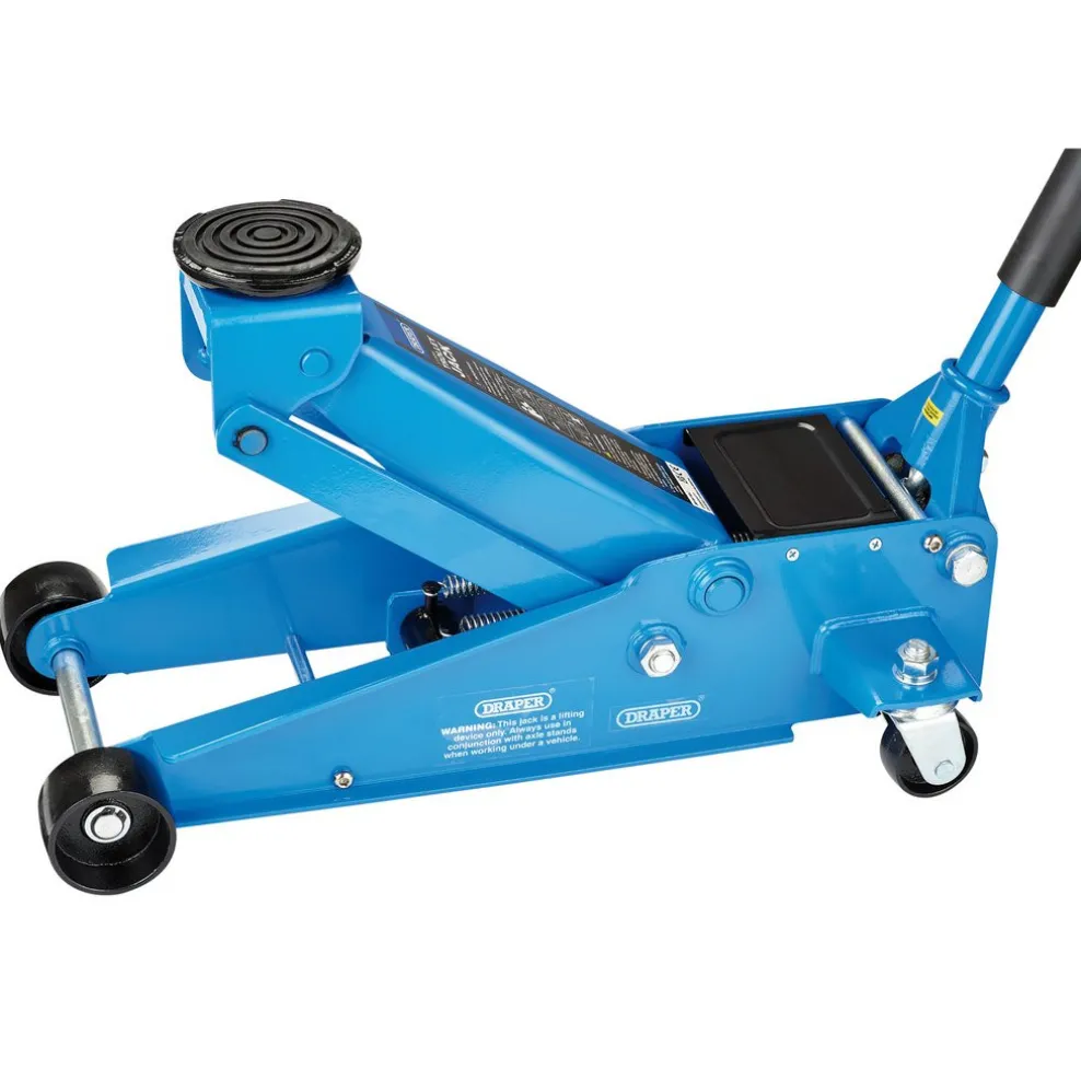 Heavy Duty Trolley Jack with Twin Pistons, 3 Tonne
