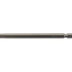Hexagonal Insert Bit, 6mm, 1/4" Hex, 100mm Long (Pack of 1)