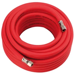 High Visibility Hybrid Air Hose, 15m x 10mm, 1/4" BSP, Red