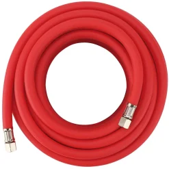 High Visibility Hybrid Air Hose, 15m x 10mm, 1/4" BSP, Red
