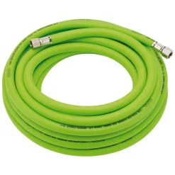 High Visibility Hybrid Air Hose, 10m x 10mm, 1/4" BSP, Green