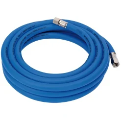 High Visibility Hybrid Air Hose, 5m x 10mm, 1/4" BSP, Blue