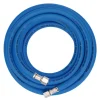High Visibility Hybrid Air Hose, 5m x 8mm, 1/4" BSP, Blue