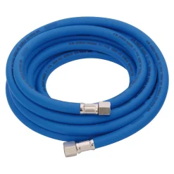 High Visibility Hybrid Air Hose, 5m x 8mm, 1/4" BSP, Blue