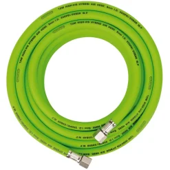 High Visibility Hybrid Air Hose, 10m x 8mm, 1/4" BSP, Green