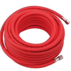 High Visibility Hybrid Air Hose, 15m x 8mm, 1/4" BSP, Red