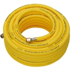 High Visibility Hybrid Air Hose, 20m x 8mm, 1/4" BSP, Yellow
