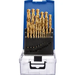 HSS Titanium Nitride Coated Drill Bit Set (25 Piece)