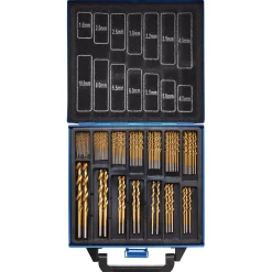 HSS Titanium Nitride Coated Drill Bit Set (99 Piece)