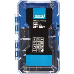 HSS Turbo Titanium Drill Bit Set (15 Piece)
