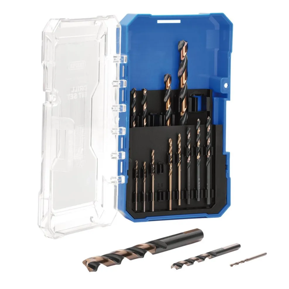 HSS Turbo Titanium Drill Bit Set (15 Piece)