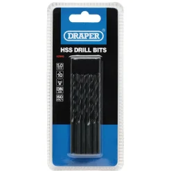 HSS Twist Drill Bits, 5.0 x 85mm (Pack of 10)