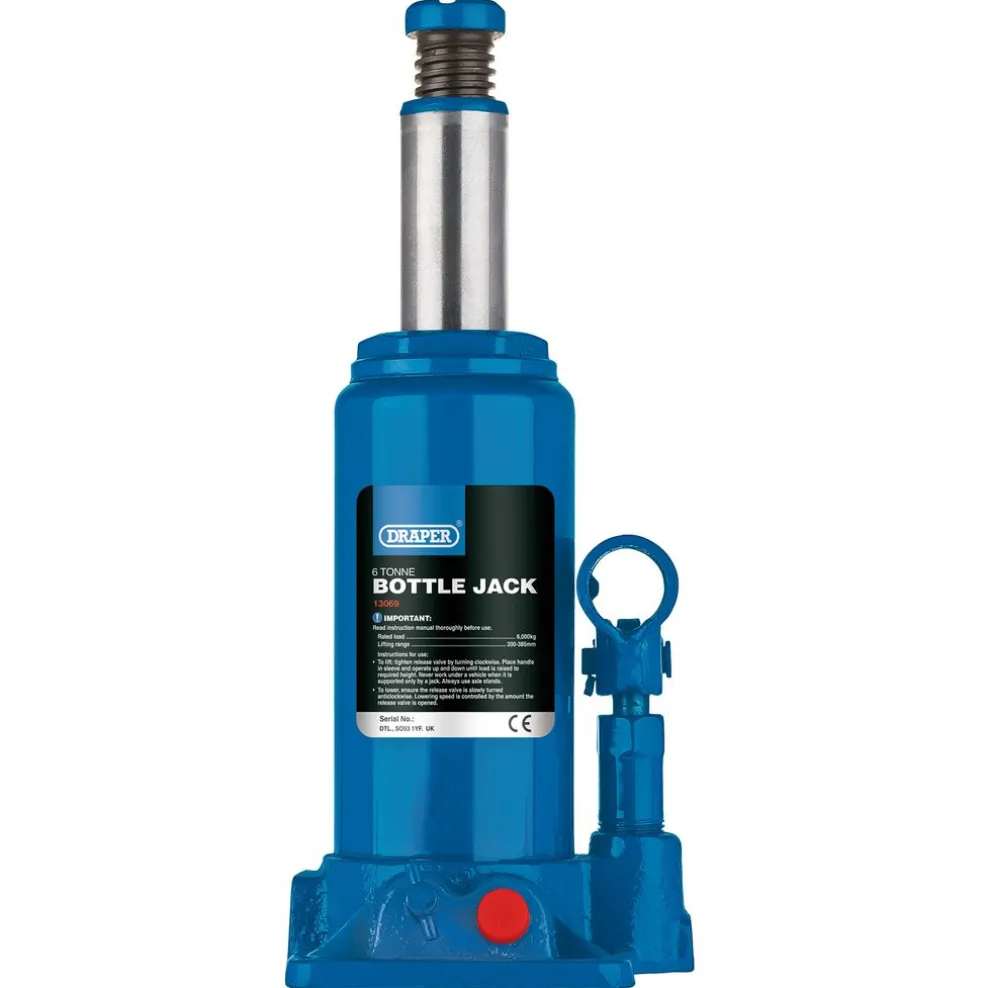 Hydraulic Bottle Jack, 6 Tonne